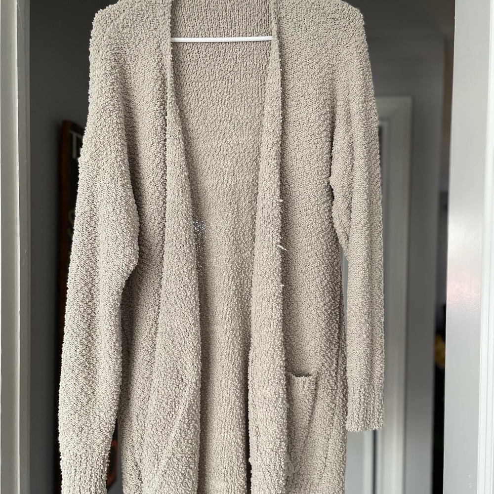 Gray Knit Carnigan